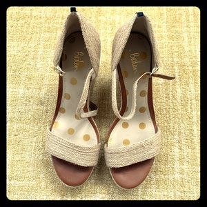 Boden size 40 espadrille wedge sandals